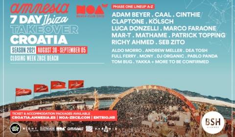 Amnesia lands in Croatia, with the event not to be missed
